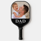 Dad Established Modern Photo Pickleball Paddle (Voorkant)