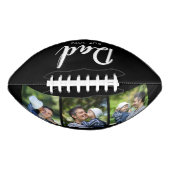 Dad Established Modern Script Black 3 Photo American Football (Voorkant)