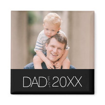 Dad Established Modern Script Magnet 