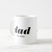 Dad Established New Dad Gift Koffiemok (Voorkant links)