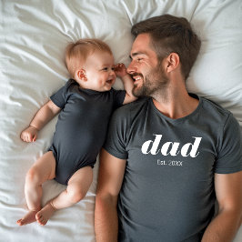 Dad Established New Dad Gift T-shirt