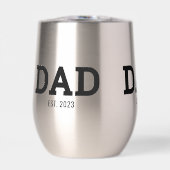 Dad Established New Dad Gift Thermal Wine (Voorkant)