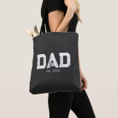 Dad Established New Dad Gift Tote Bag (Dichtbij)