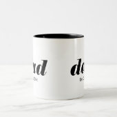 Dad Established New Dad Gift Tweekleurige Koffiemok (Center)