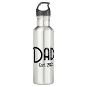 Dad Established New Dad Gift Waterfles (Voorkant)