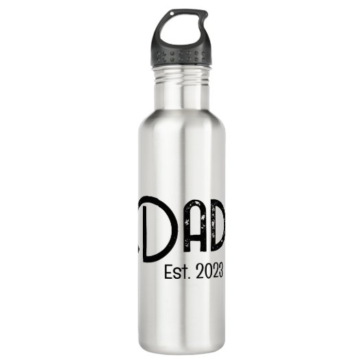 Dad Established New Dad Gift Waterfles (Voorkant)