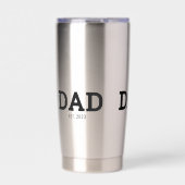 Dad Established New Mom Gift Insulated Geïsoleerde Drinkbeker (Voorkant)