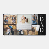 Dad Established Personalized Father Photo Collage Bureaumat (Keyboard & Muis)