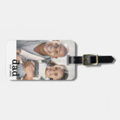 Dad Established Personalized Photo Bagagelabel (Voorkant horizontaal)