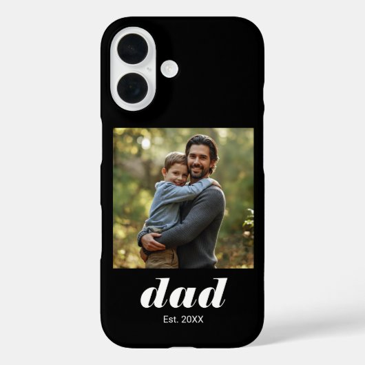 Dad Established Photo Father's Day Case-Mate iPhone Case (Achterkant)