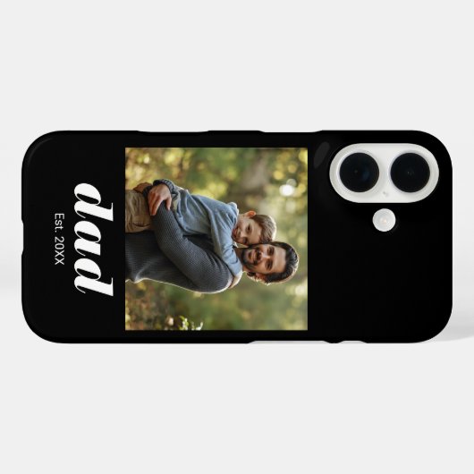 Dad Established Photo Father's Day Case-Mate iPhone Case (Achterkant (horizontaal))