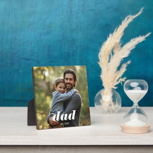 Dad Established Photo Father's Day Fotoplaat (Insitu)