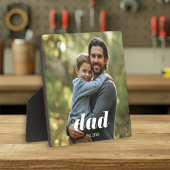 Dad Established Photo Father's Day Fotoplaat