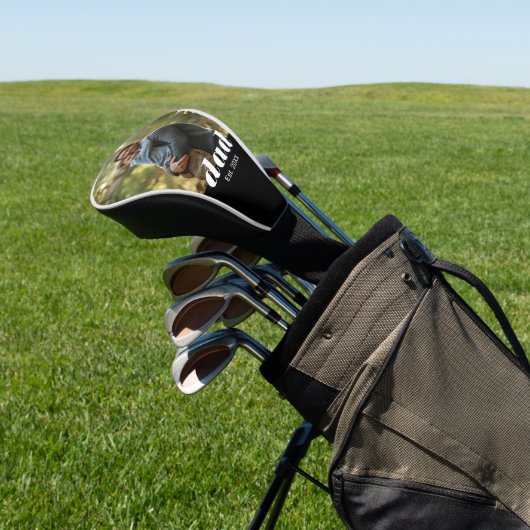Dad Established Photo Father's Day Golfheadcover (Insitu)