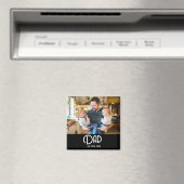 Dad Established Photo Father's Day Magneet (Insitu (Vaatwasser))