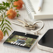 Dad Established Photo Father's Day Sleutelhanger (Voorkant Rechts)