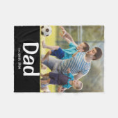 Dad Established Photo Fleece Deken (Voorkant (Horizontaal))