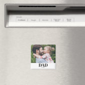  Dad Established Photo Gift Magneet (Insitu (Vaatwasser))