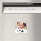 Dad Established Photo Gift Magneet (Insitu (Vaatwasser))