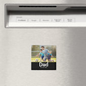 Dad Established Photo Gift Magnet (Insitu (Vaatwasser))