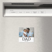 Dad Established Photo Gift Magnet (Insitu (Vaatwasser))