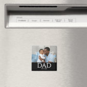 Dad Established Photo Gift Magnet (Insitu (Vaatwasser))