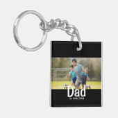 Dad Established Photo Gift  Sleutelhanger (Voorkant Links)