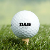 'Dad' Established Pregnancy Announcement Keepsake  Golfballen (Insitu Shirt)
