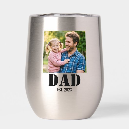 Dad Established Simple Bold Black Font (Achterkant)