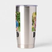 Dad Established Simple Bold Black Font Geïsoleerde Drinkbeker (Links)