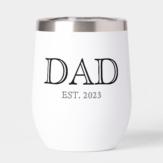 Dad Established Simple Modern Father  (Achterkant)