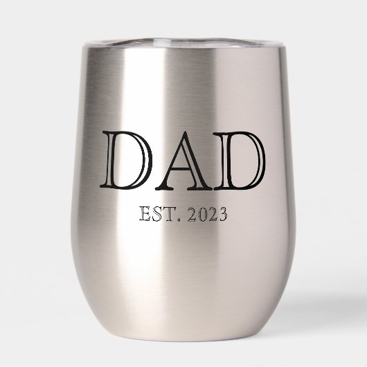 Dad Established Simple Modern Father (Achterkant)