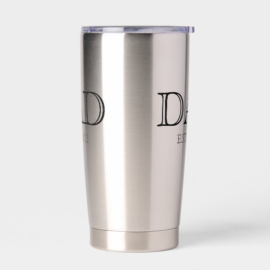 Dad Established Simple Modern Father  Geïsoleerde Drinkbeker (Links)