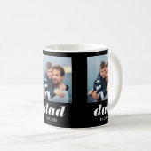 Dad Established Typography Black 3 Foto Koffiemok (Voorkant rechts)