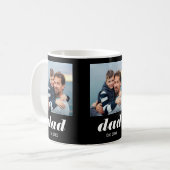 Dad Established Typography Black 3 Foto Koffiemok (Voorkant links)
