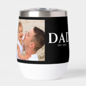 Dad Established Typography Black Photo (Voorkant)