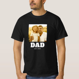 Dad Established Year Photo T-Shirt
