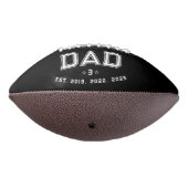 Dad Established Years Bold Black 3 Photo American Football (Gedraaid 270)