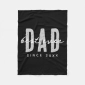 Dad Ever Since 20xx Modern Simple Preppy Fleece Deken (Voorkant)