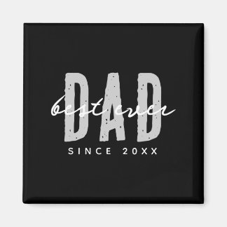 Dad Ever Since 20xx Modern Simple Preppy  Magneet