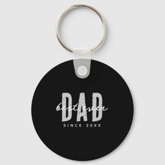 Dad Ever Since 20xx Modern Simple Preppy  Sleutelhanger