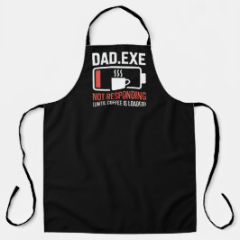 Dad.exe Koffie Geladen Reageert Niet Grillend Schort