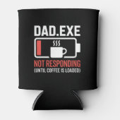 Dad.exe Koffie Reageert Niet Tech Coder Drank Blikjeskoeler (Voorkant)