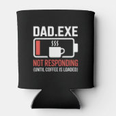 Dad.exe Koffie Reageert Niet Tech Coder Drank Blikjeskoeler (Achterkant)