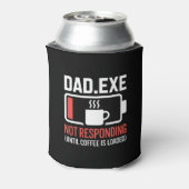 Dad.exe Koffie Reageert Niet Tech Coder Drank Blikjeskoeler (Blikje Achterkant)