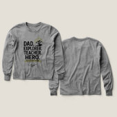 Dad Explorer Leraar Held T-Shirt | Avontuurlijke V (Voorkant /achterkant)