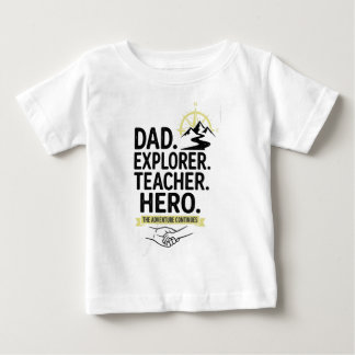 Dad Explorer Teacher Hero T-Shirt | Avontuur Vader