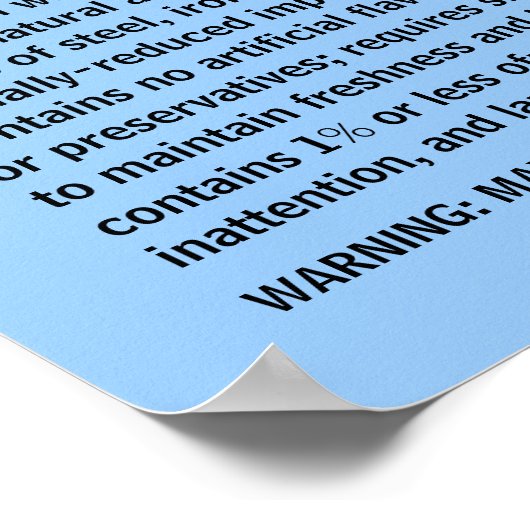 DAD FACTS - een humoristische Vaderdag Poster (Hoek)