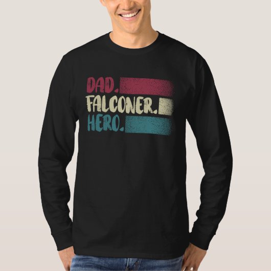 Dad Falconer Hero Bird  Ornithology Falcon  1 T-shirt (Voorkant)