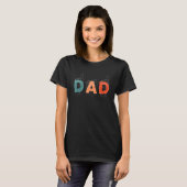 Dad Father Father's Day Deaf Mute Sign Language T-shirt (Voorkant volledig)